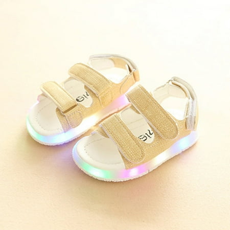 

〖CFXNMZGR〗Toddler Shoes Toddler Kids Sport Boys Girls Baby Sandals Led Luminous Shoes Sneakers