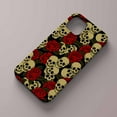 thumbnail image 2 of Tobelint Case for iphone 12 Pro Max,Skull Lovers Rose Pattern Case with Side Print,Slim Bumper Full Cover, 2 of 5