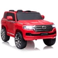thumbnail image 5 of Kids Ride-On Car 2 Seaters,12V Toyota Land Cruiser Electric SUV Police Car Battery Powered Toy Truck with Remote Control,2 Motors, 3 Speeds, Music, Horn, LED Lights, 5 of 8
