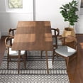 thumbnail image 3 of Dina Modern Solid Wood Walnut Dining Room & Kitchen Table and 4 Chair Set, 3 of 8