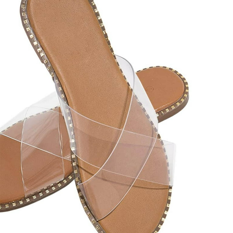 Absuyy Bohemian Women's Slide Sandals, Open Toe, Casual Summer