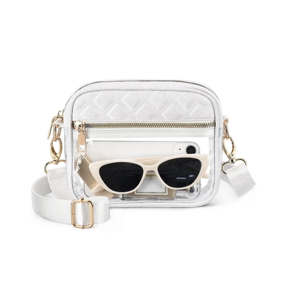 Clear Bag for Stadium Events, Clear Purses for Women Stadium Crossbody, Small Transparent Bags for Concerts