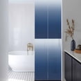thumbnail image 3 of Navy Blue Ombre Window Privacy Film, Modern Abstract Art Gradient Aesthetics Static Cling UV Sun Blocking Heat Control Window Tint, Non-Adhesive One Way Windows Privacy Cover 17.7''x78.7'', 3 of 7