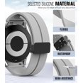 thumbnail image 4 of MYKOMI Bands Compatible with Samsung Galaxy Watch 7 FE 6 5 4 Band 40mm 44mm/Watch 6 Classic 43mm 47mm/Watch 5 Pro 45mm/Watch 4 Classic 42mm 46mm, No Gap Magnetic Clasp Silicone Sport Strap, 4 of 8