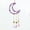 Purple-As Shows, variant on CxhicLuv Amethyst Crystal Moon Pendant, Handwoven Wind Chime Ornament, Rainbow Light Reflecting Hanging Home Decoration, Elegant Spiritual Crystal Accent, Magical Gift for Garden and Window Display