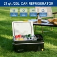 21 Qt Car Refrigerator Portable Fridge Freezer AC DC Power for Camping ...
