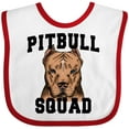 thumbnail image 3 of Inktastic Dog Pitbull Squad Boys or Girls Baby Bib, 3 of 4