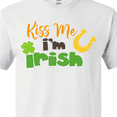 thumbnail image 4 of Inktastic Saint Patrick's Day, Kiss Me I'm Irish, Clovers T-Shirt, 4 of 5