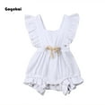 thumbnail image 4 of Toddler Baby Girls Ruffled Strap Bodysuit Jumpsuit Playsuit Outfits 0-24M, 4 of 6
