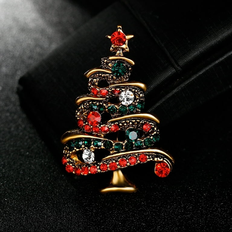 Brooches & Lapel Pins  Sparkly Multicolor Rhinestone Crystal Tree