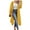 Dark Yellow, variant on Weardear Women's Plus Size Cardigan Long Sleeve Open Front Drape Cardigans Lightweight Long Duster