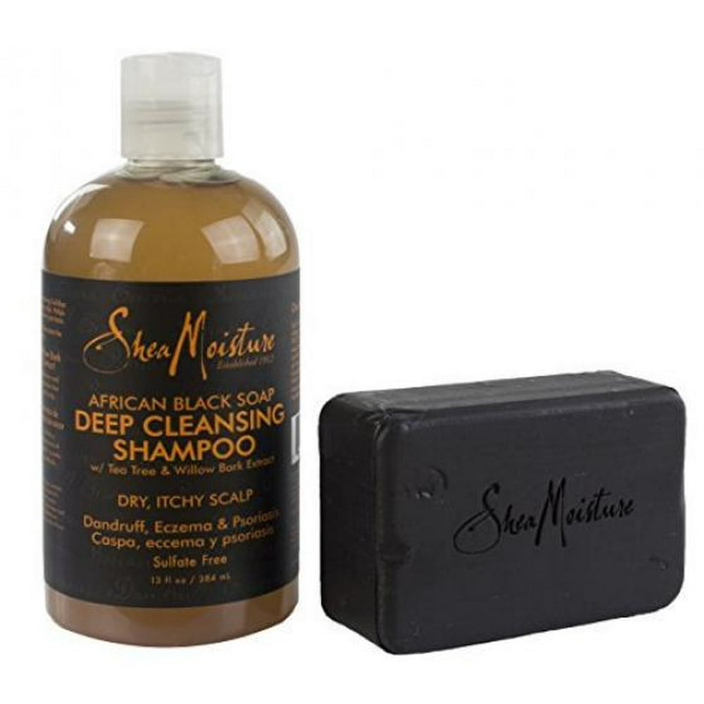 Maven Gifts Shea Moisture African Black Soap 2Pack 13 Oz. Deep