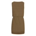 thumbnail image 4 of Vedolay Maxi Dress For Women Women's High Neck Split Bodycon Evening Long Dress,C-Coffee XL, 4 of 5