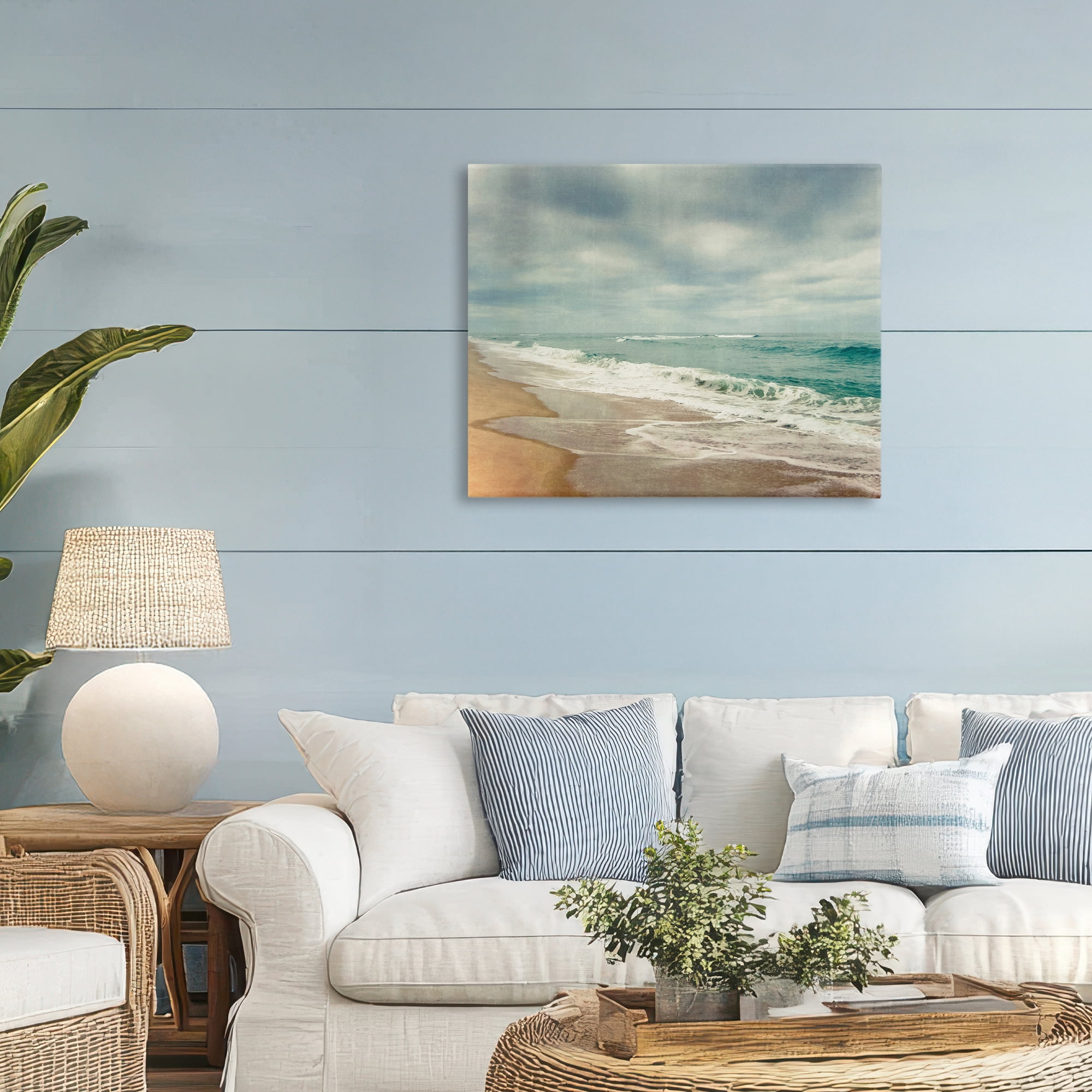Stupell Industries Tranquil Waves Along Sandy Coast Canvas Wall Art, design by Dirk Wüstenhagen