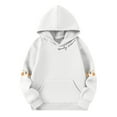 thumbnail image 3 of Makaor Hoodie Girls Boys Halloween Pullover Sweatshirts Ghost Long Sleeve Coats Fleece Clothes Pockets, 3 of 4