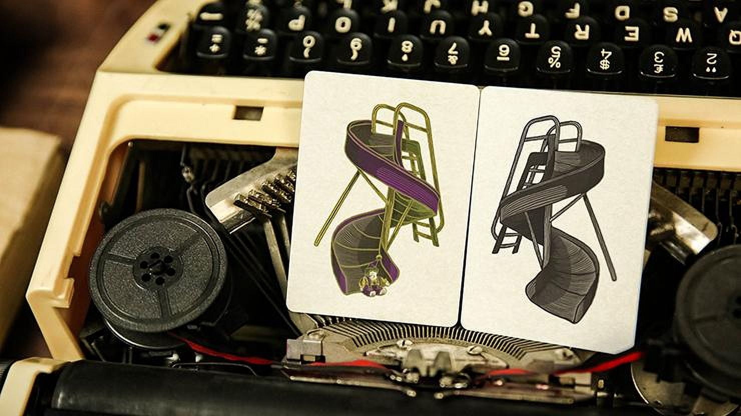 Reminisce Green Retro Standard by Ark Playing Cards