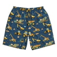thumbnail image 5 of Goofa Modern Excavator Printed Mens Swim Trunks Summer Quick Dry Short Beach Swimwear Bathing Suits-Large, 5 of 9