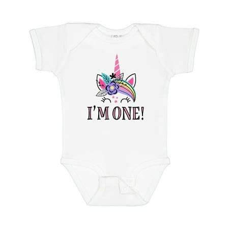 

Inktastic First Birthday Unicorn Outfit for Girl Gift Baby Girl Bodysuit