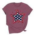thumbnail image 4 of July 4Th Shirts for Women Cute Short Sleeve Tops Stars Graphic Tee Casual Round Neck Shirts Summer Basic Tops Patriotic Outfit, 4 of 6