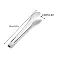 thumbnail image 2 of Clearance!XEOVHV Stainless Steel Kitchen Tongs,Salad Tongs BBQ Tongs Heavy Duty Serving Food Tongs for Frying,Cooking,Clipping Toast Bread,Grilling,Buffet Serving,Pastry,Sandwich,Ice,Barbecue,5 inches, 2 of 9