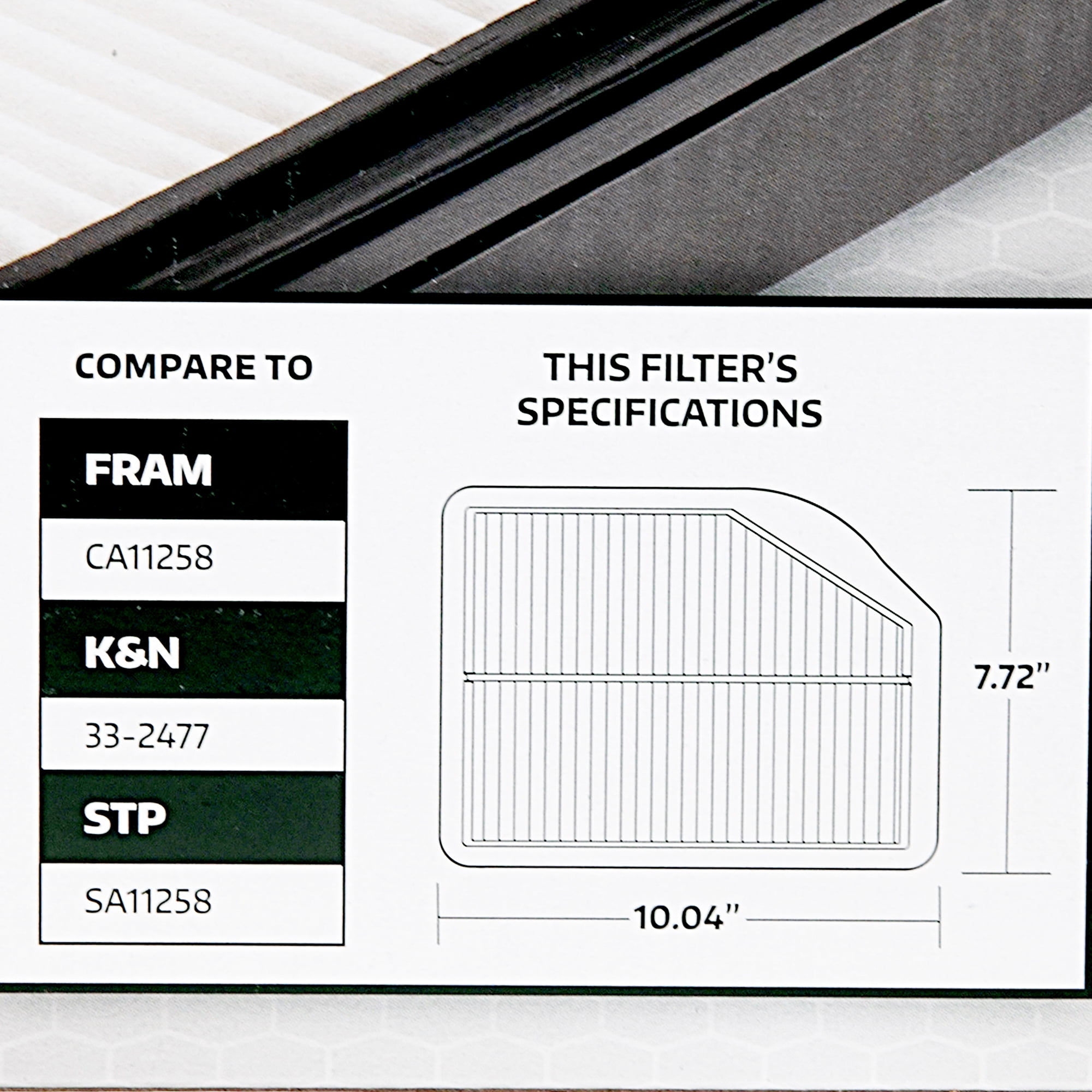 Super Tech 1790 Engine Air Filter, Replacement Filter for Honda Fits select: 2012-2014 HONDA CR-V
