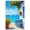 Unframe-style, variant on Vibrant Mediterranean Coastal Canvas Wall Art Blue Yellow Floral Painting Seascape Pictures for Living Room Bedroom Home Decor Sailboat Ocean Scene Artwork