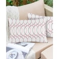 thumbnail image 6 of Abstract Gray Pink Throw Pillow Cover, Modern Geometric Nordic Style Rectangle Decorative Pillow Case Protector Soft Cushion Cover Lumbar Pillowcase for Couch Sofa Bedroom Car Chair Decor 12x20 Inch, 6 of 8