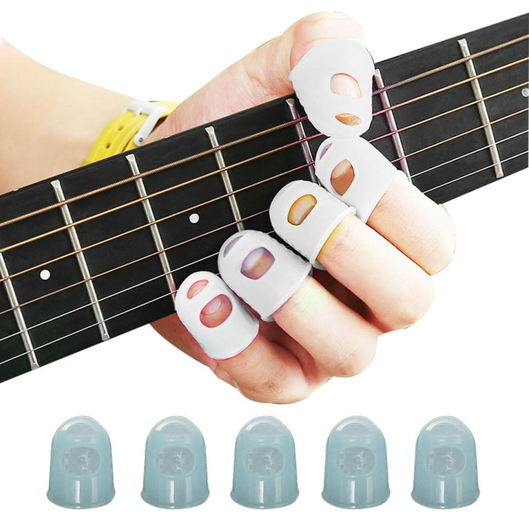 bangyoudaoo 10PCS Guitar Finger Guard Pain Relief Silicone Finger