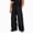 Black, variant on Men Wide Leg Cargo Joggers, Drawstring Elastic Waist Multi Patch Pockets Adjustable Ankle Lightweight Polyester Outdoor Hiking Workout Athletic Casual Pants Army Green L