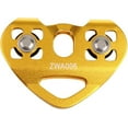thumbnail image 4 of Zipline Pulley, Tandem Pulley Trolley with Self-Lubricating Ball-Bearing Design for Outdoor Adventure, Rescue Lifting, Climbing And Working At Altitude, Double Speed Pulley for, 4 of 4