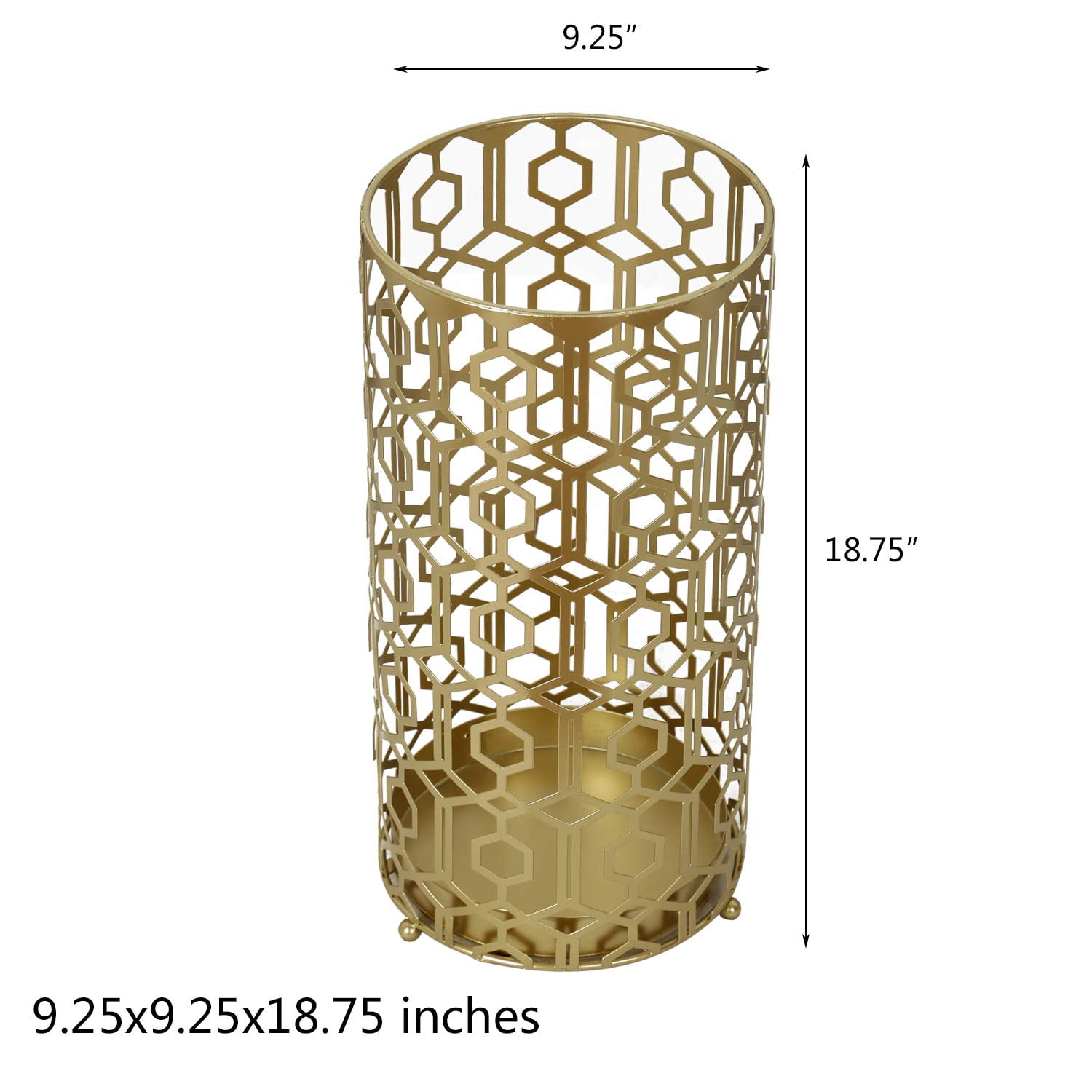 Metal Umbrella Racks  Round Stand Holder Organizer With Drip Tray Freestanding Holders For Canes Walking Sticks Entryway Home Office (gold)