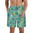 thumbnail image 1 of Balery Trucks And Excavators Traje de Baño Estilo Hawaiano para Hombre, Shorts de Secado Rápido con Bolsillos-XX-Large, 1 of 6