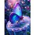 thumbnail image 1 of DIY Diamond Art Painting Flower Butterfly Fantasy Full Square/Round Embroidery Mosaic Rose Cross Stitch New Arrivals X1030Round 60X60cm Gao Jinjia LED, 1 of 2