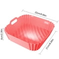 thumbnail image 4 of Hinati Clearance Warehouse Air Fryer Silicone Baking Pan Accessories Air Fryer Liners Silicone Pot Oven Baking Tray for Dual Air Fryer, Non-Stick Air Fryer Accessories, 4 of 7