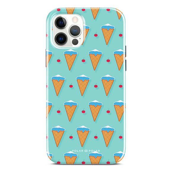 Fujisan Lake Blue Ice Cream Custom - iPhone 12 Pro Case,iPhone 15 Pro Max