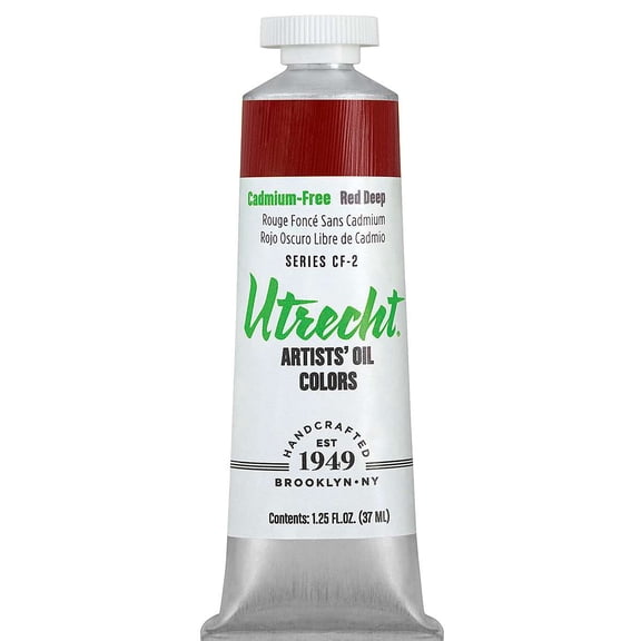 Utrecht Artists' Oil Paint - Cadmium-Free Red Deep, 37 ml