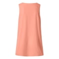 thumbnail image 5 of Fshinging Basic Cute Women Tank Top Summer Sleeveless V Neck Heart Graphic Beach Tunic Blouses&Shirts Orange XL, 5 of 5