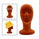 thumbnail image 3 of Soporte de exhibición de peluca de Cabeza femenina Macarena Base redonda estable Naranja Cabeza de maniquí, 3 of 8