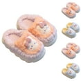 thumbnail image 4 of Utoimkio Toddler Boys Girls Cozy House Slippers Winter Warm Plush Cotton Slippers Kids Cute Pattern Non-Slip Indoor Shoes, 4 of 4