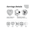 thumbnail image 2 of 5 Pare Aretes Hombre Mujer Falsos Piercing Imán Circón Acero Xtellar blanco, 2 of 4