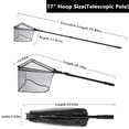 thumbnail image 5 of SAN LIKE Fishing Net Fish Landing Nets Collapsible Telescopic Sturdy Pole Handle for Saltwater Freshwater Extending to 36/43/71/98inches, 5 of 8