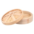 thumbnail image 4 of EeaseCA 1 Set Handmade Bamboo Steamer Kitchen Food Steamer with Lid Cooking Tool, 4 of 7