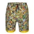 thumbnail image 4 of Men's Simpsons Beach Shorts Hot Summer Swim Trunks Sports Running Bathing Suits with Mesh Lining, 4 of 8