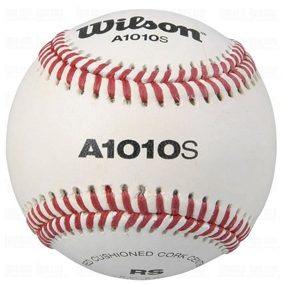 Wilson A1010S Blem Baseballs – Premium Grade Practice Balls with Minor Cosmetic Imperfections | Full-Grain Leather Cover, Red Cushioned Cork Center, NFHS Approved Quality