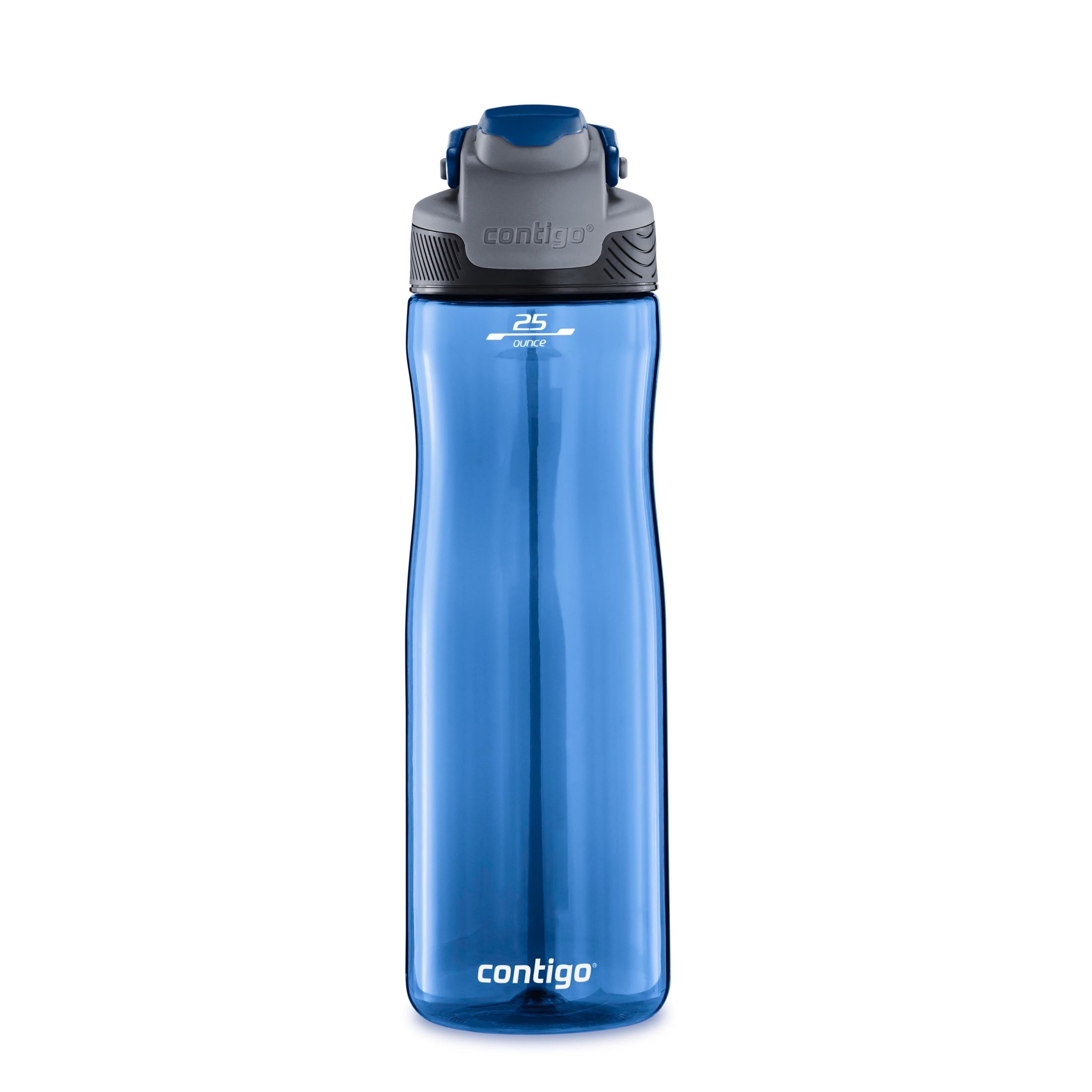 6 COLOURS Contigo Water Bottle 24oz Autoseal Spill Leak Proof Camping Hiking 