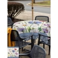 thumbnail image 5 of Outdoor Tablecloths with Umbrella Hole & Zipper, Blue Wildflowers 54x54 Inch Square Tablecloths, Farmhouse Country Spring Butterfly Floral Waterproof Table Cloth, Patio/Pool/Picnic Table Covers, 5 of 8