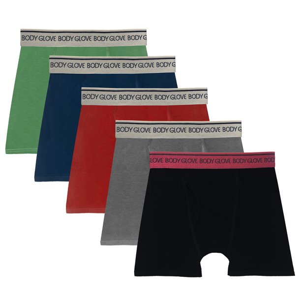 BODY GLOVE 5 Pack Boys Boxer Briefs Underwear For Boys Little To Big