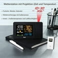 thumbnail image 2 of Projection Alarm Clock with Weather Station, Atomic Digital Alarm Clock with Projection on Ceiling,Indoor Outdoor Temperature Humidity Monitor Gauge,for Home Bedroom, 2 of 8