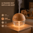 thumbnail image 4 of FORU Wood Grain Water Filtration Aroma Diffuser, 25dB Quiet Operation, LED Light, Odor Eliminator for Pets Home Bedroom, 4 of 9