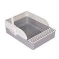 thumbnail image 4 of lionlar Cat Litter Box Litter Pan Potty Toilet with Spoon Portable Removable Splashproof Gray L, 4 of 9